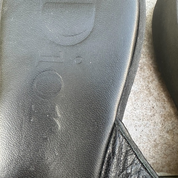 Christian Dior Diorissmo Black Logo Platform Flip Flops Sandals - Picture 4 of 13